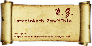 Marczinkech Zenóbia névjegykártya